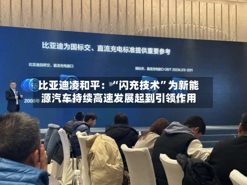 比亚迪凌和平：“闪充技术”为新能源汽车持续高速发展起到引领作用