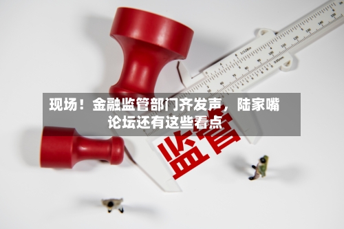 现场！金融监管部门齐发声	，陆家嘴论坛还有这些看点-第2张图片