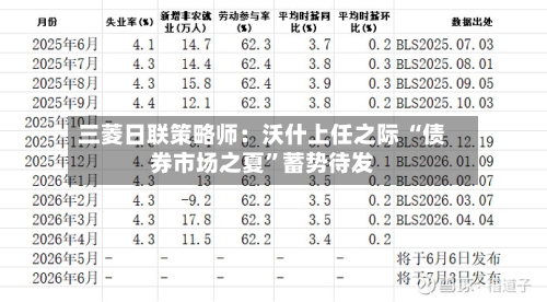 三菱日联策略师：沃什上任之际 “债券市场之夏”蓄势待发-第3张图片